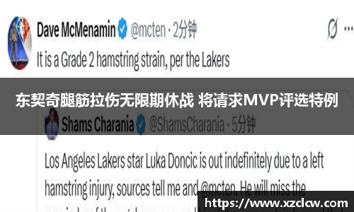 东契奇腿筋拉伤无限期休战 将请求MVP评选特例